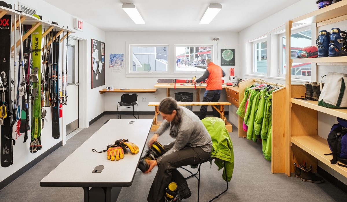 Mad River Glen patrol ski room