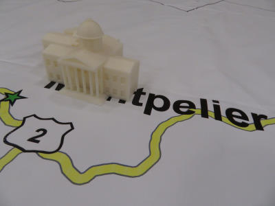 3D State House replica 2