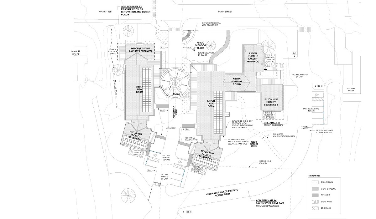 KUA dorm/faculty residence site plan