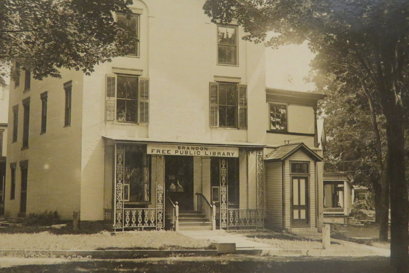 Vermont Brandon Free Public Library historic photo