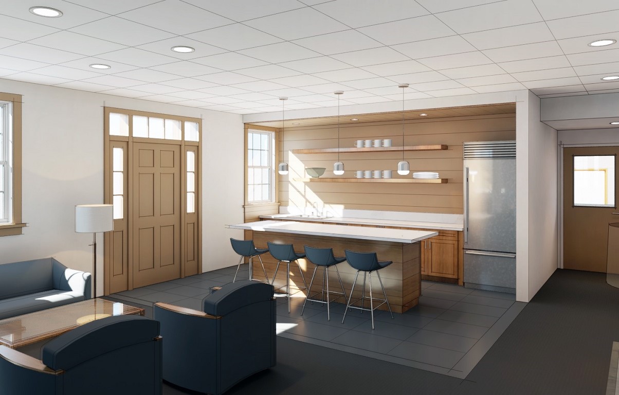 Seymour employee lounge rendering